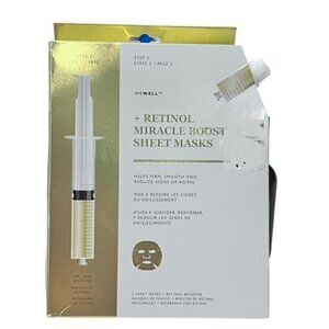 Wewell + Retinol Miracle Booster 2 Sheet Masks NIB‎ Beauty Face Masks Youthful